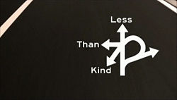 Title graphic for comedy series Less Than Kind