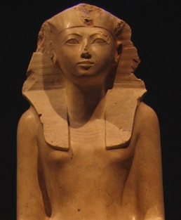 Part of the statue of Hatshepsut at the Metropolitan Museum of Art
